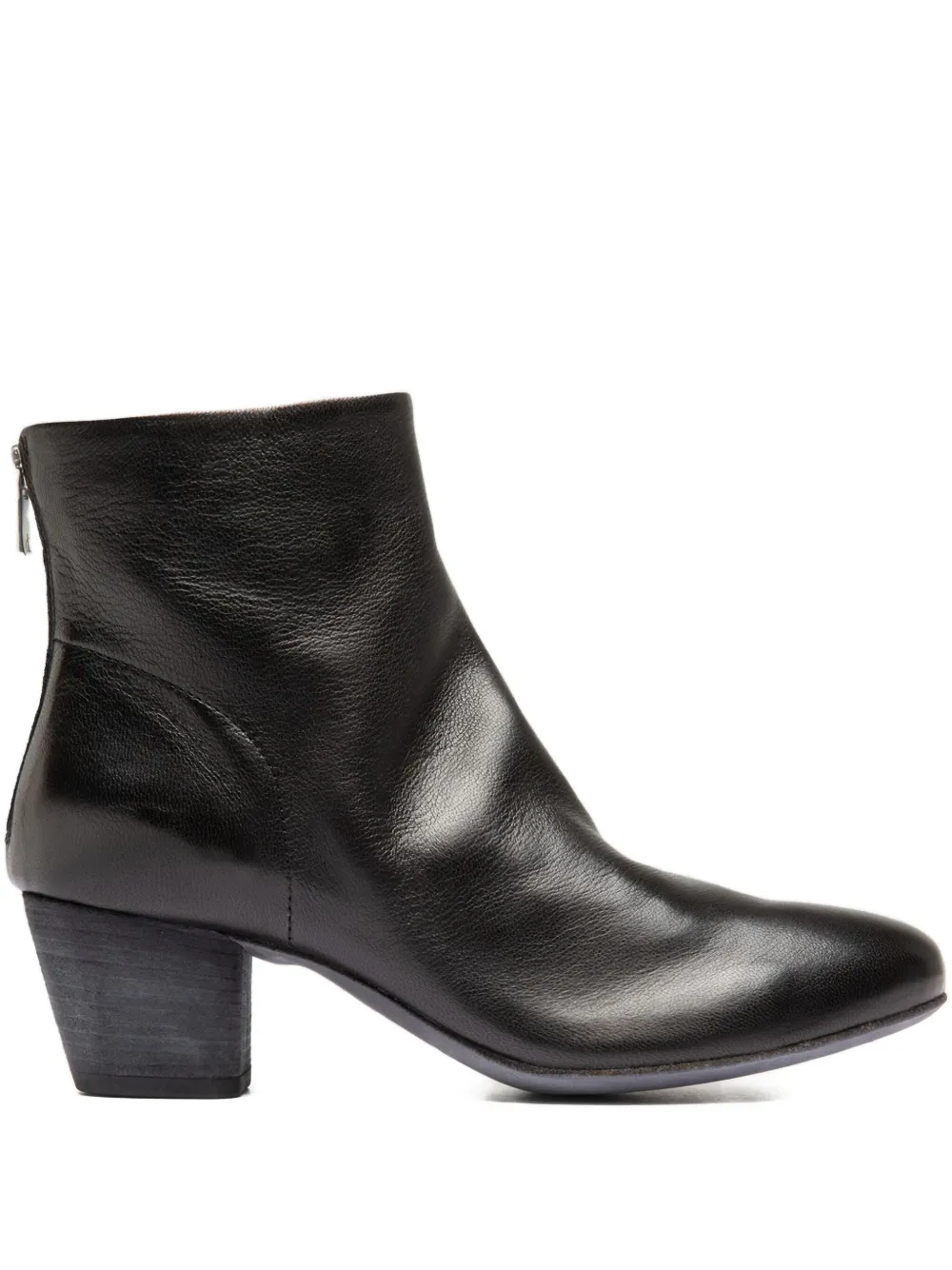 Officine Creative zip leather boots Zwart