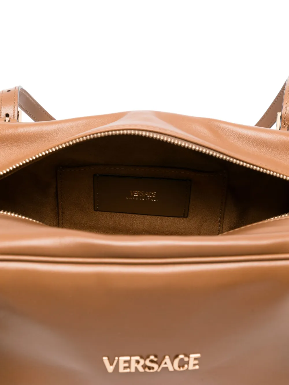 Versace Medium Tag schoudertas Bruin