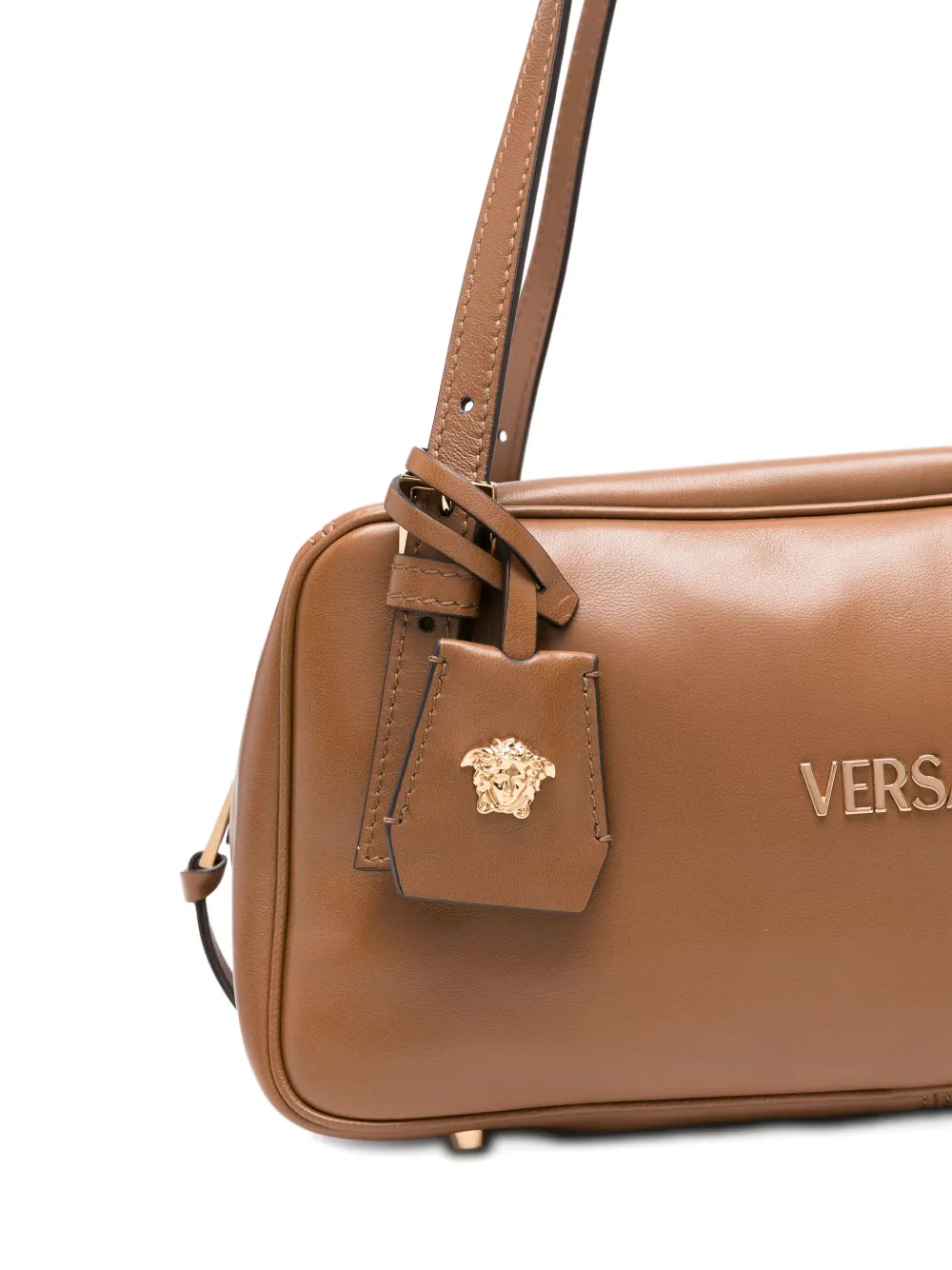 Versace Medium Tag schoudertas Bruin