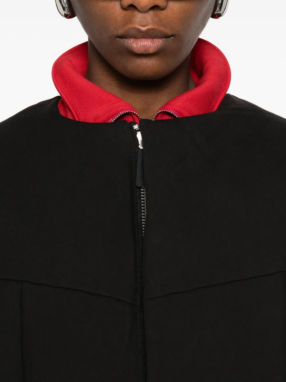 ENTIRE STUDIOS Pod gewatteerd bomberjack met rits Zwart