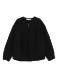 ENTIRE STUDIOS Pod quilted zip-front bomber jacket - Black