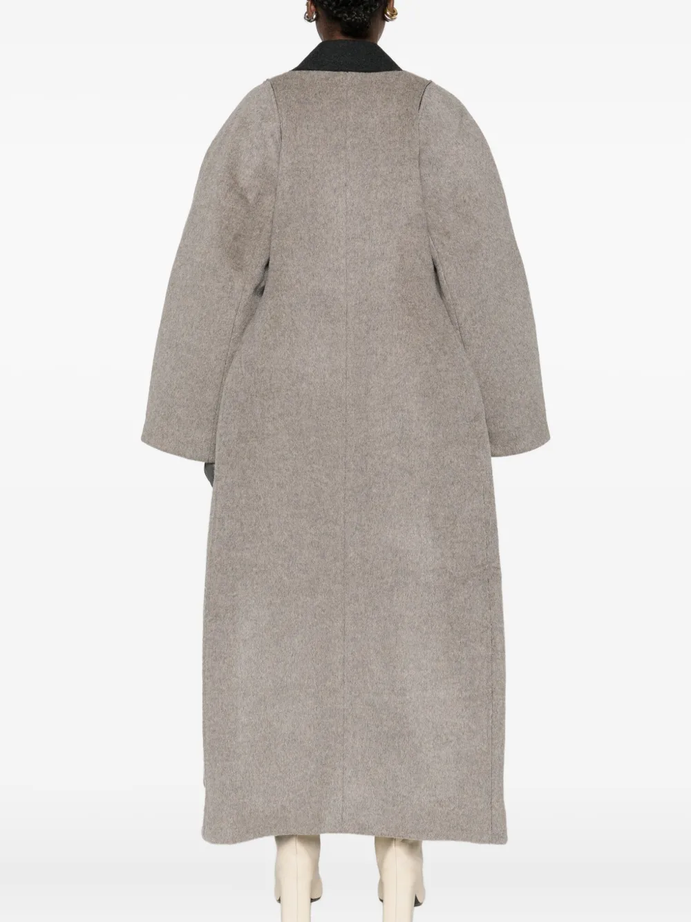 Entire Studios Vantage Panelled Coat In Gray