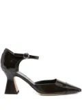Aeyde 80mm Francine ankle-strap pointed-toe pumps - Brown