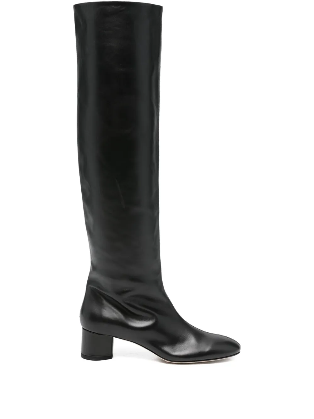 Aeyde 45mm Willa Knee-high Boots In Black