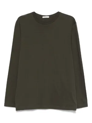 THE ROW レッド 長袖Tシャツ Tansyシルクシャツ レッド – The Row