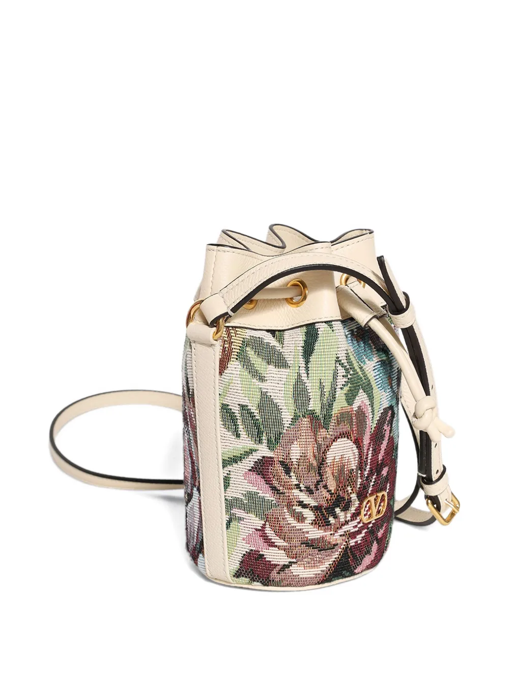 Valentino Garavani VLogo Signature bucket-tas Beige