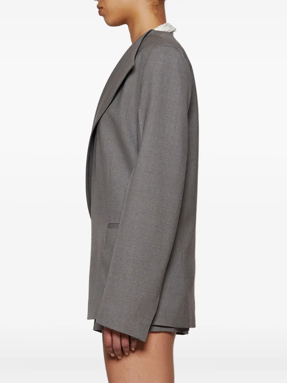 LOULOU DE SAISON ASYMMETRIC-LAPEL BLAZER