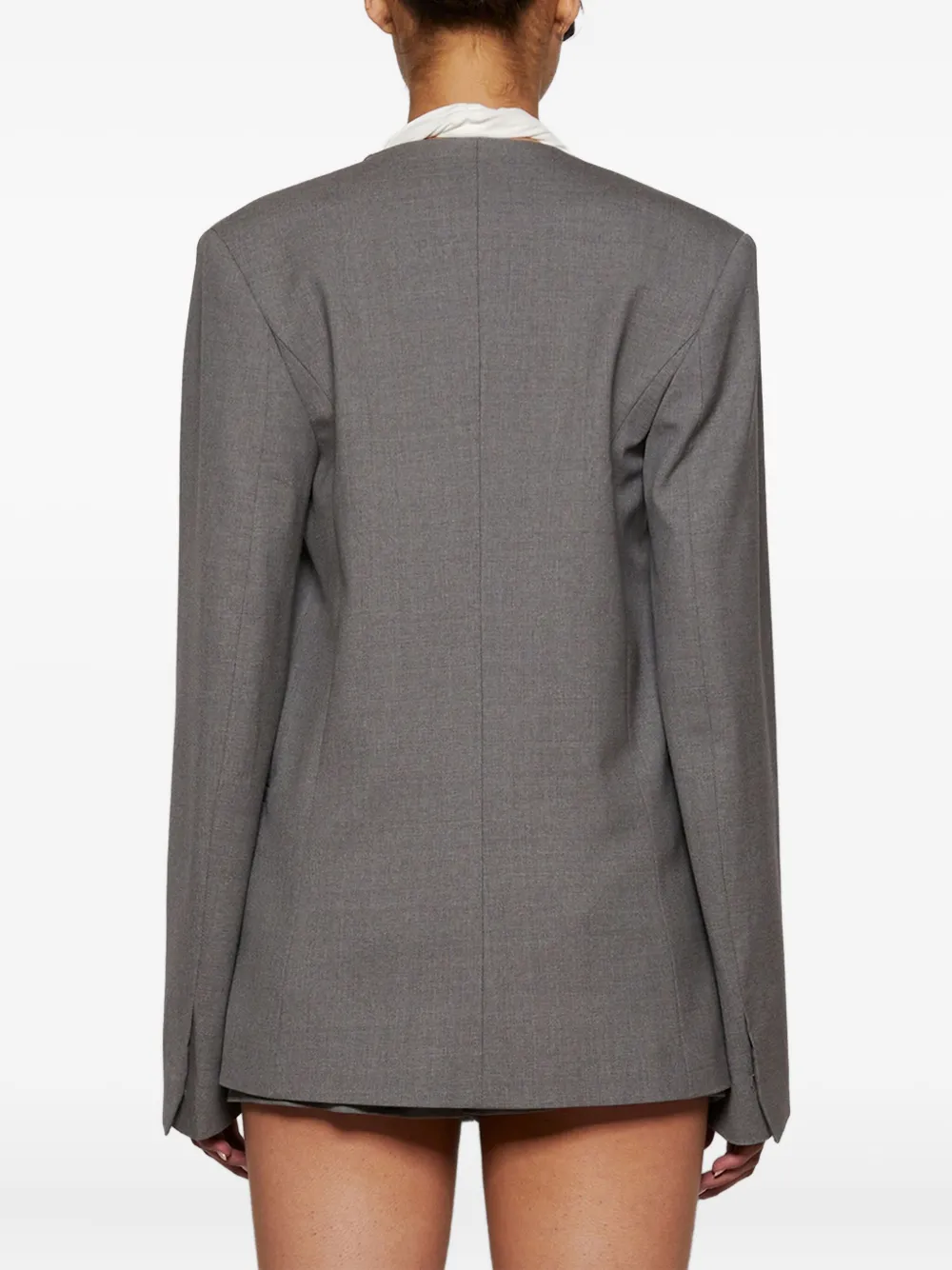 LOULOU DE SAISON ASYMMETRIC-LAPEL BLAZER