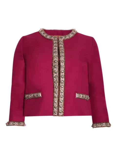 Valentino Garavani embellished-border jacket