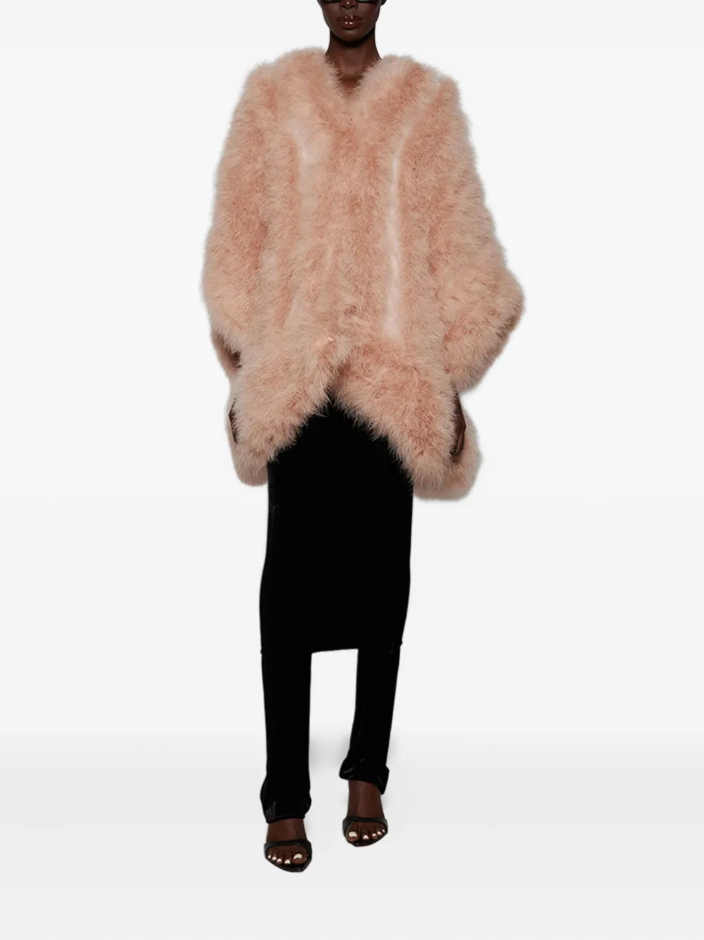 Valentino Garavani silk faux fur coat | Faux Fur & Shearling Coats | Image 2