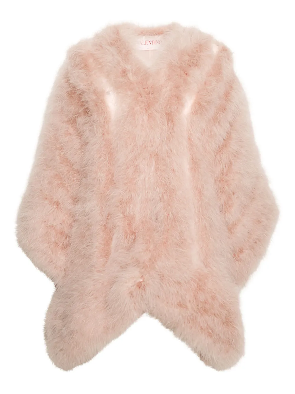 Valentino Garavani silk faux fur coat | Pink | Image 1