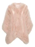 Valentino Garavani silk faux fur coat - Pink