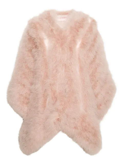 Valentino Garavani silk faux fur coat