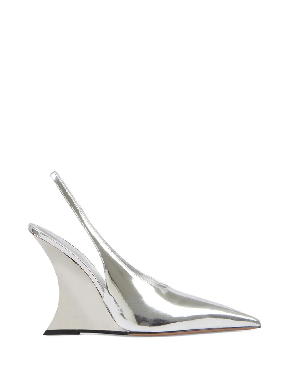 Paris Texas Nina slingback pumps Silver