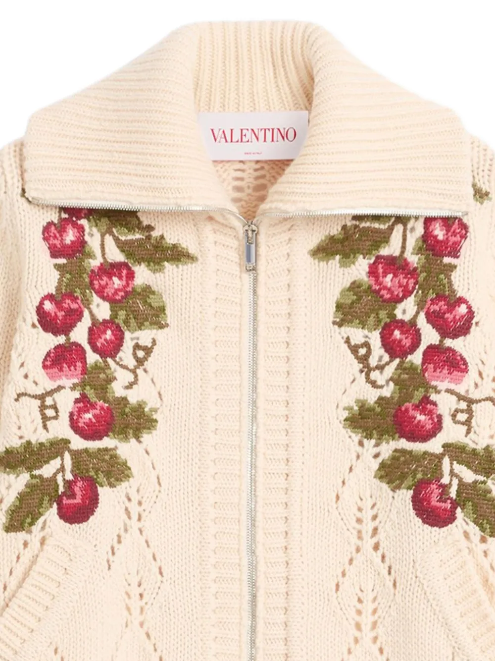 Valentino Garavani cherry-embroidered cardigan | Cardigans | Image 2