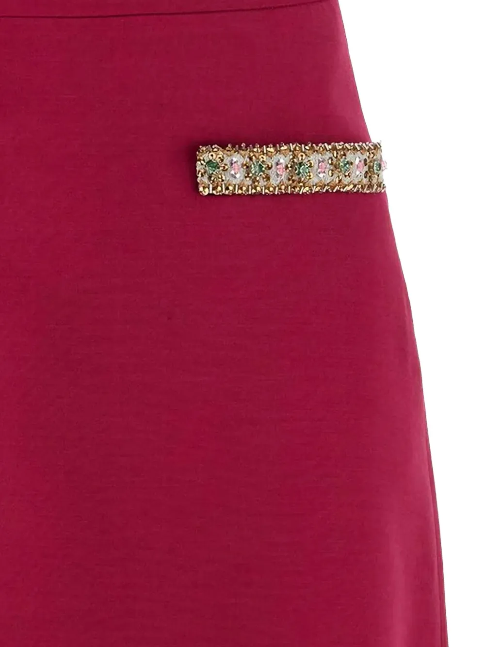 Valentino Garavani embellished-pocket skirt | Red | Image 1