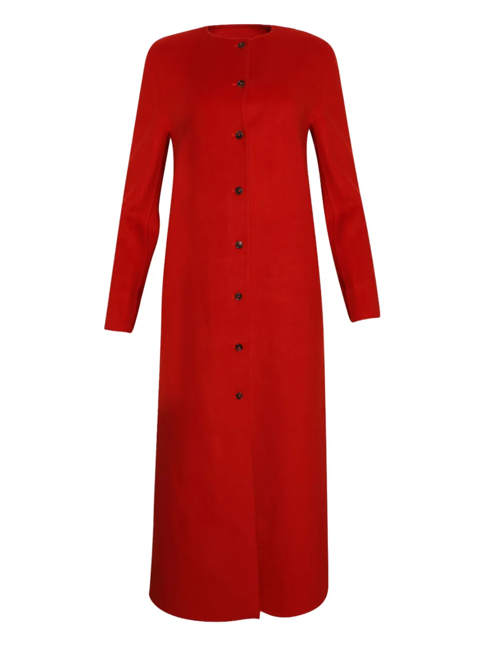 LOULOU DE SAISON MARTIL BUTTON-FRONT LONG COAT 