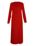 LouLou de Saison Martil button-front long coat - Red