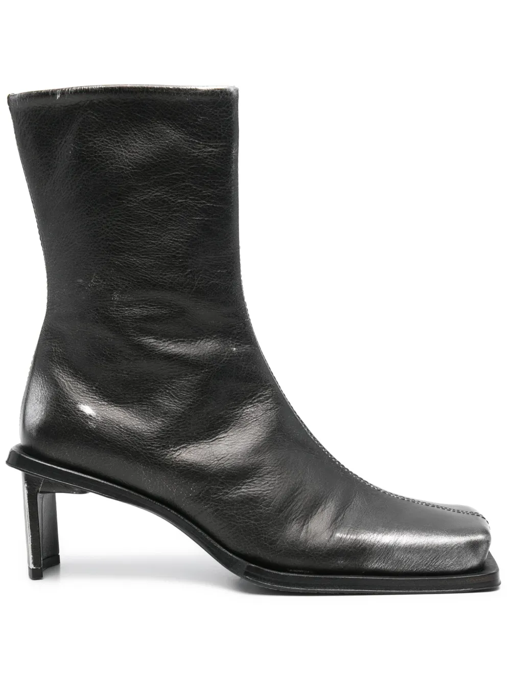 Miista 60mm Brenda Metal boots Zwart