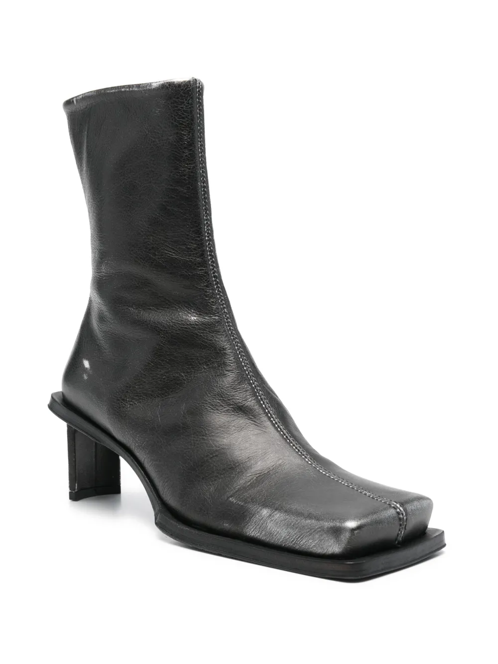 Miista 60mm Brenda Metal boots Zwart
