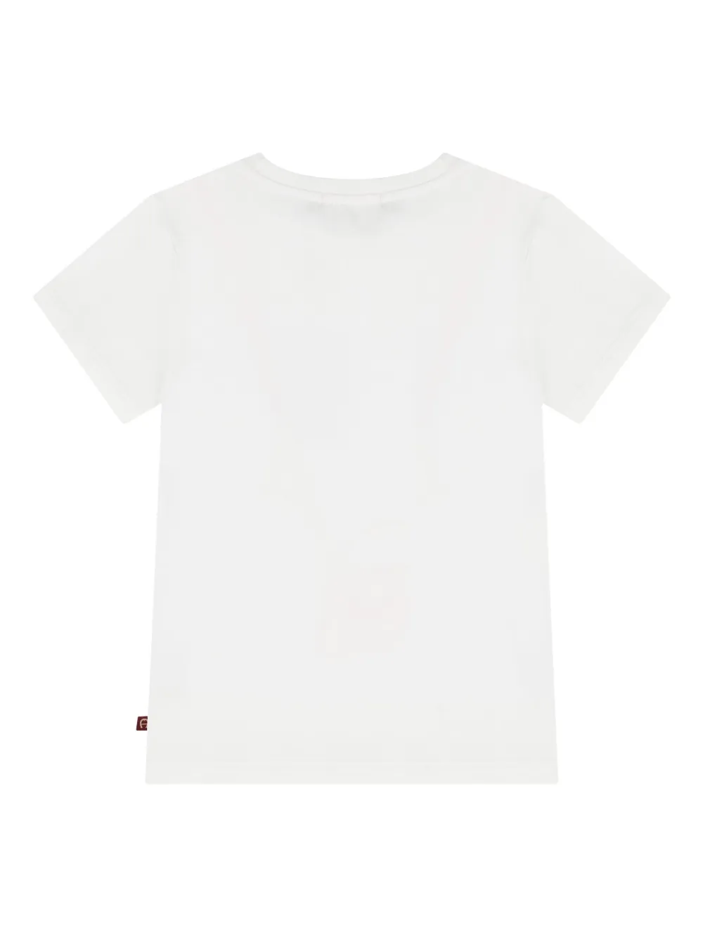 Aigner Kids T-shirt met logopatch Wit