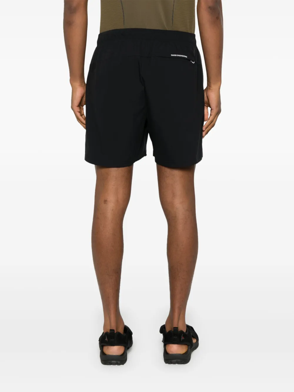 On Running Trainingsshorts met logoprint Zwart