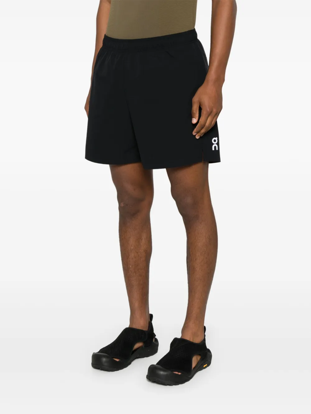 On Running Trainingsshorts met logoprint Zwart
