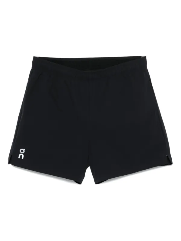 On Running Shorts Deportivos Con Logo Estampado Negro FARFETCH PE