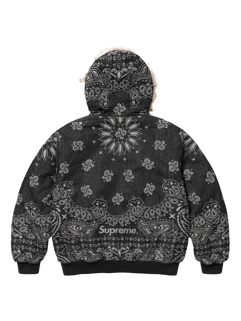 Supreme veste en jean à motif cachemire | Vestes à capuche | Image 2