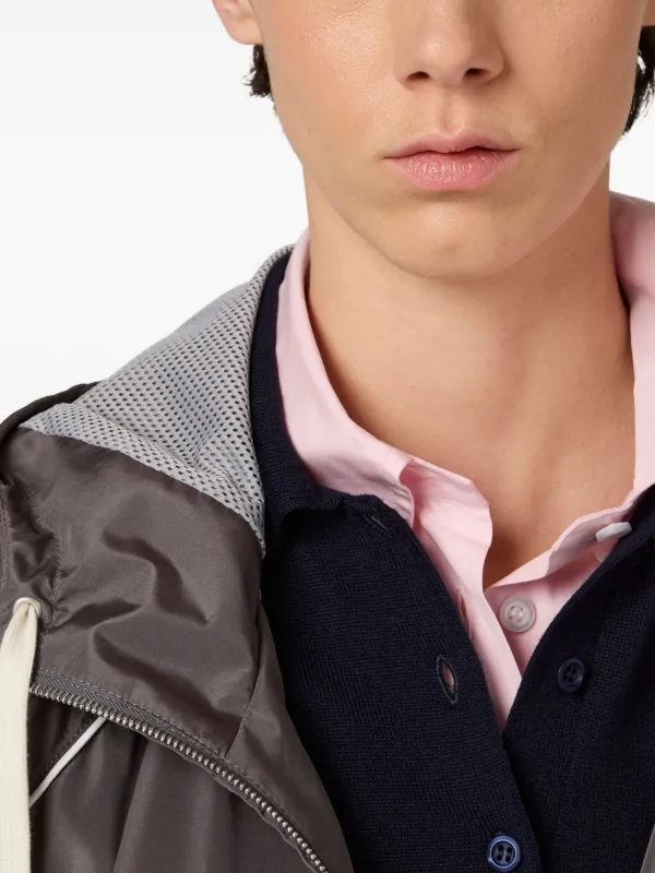 Miu Miu zip-up Bomber Jacket | Grey | FARFETCH