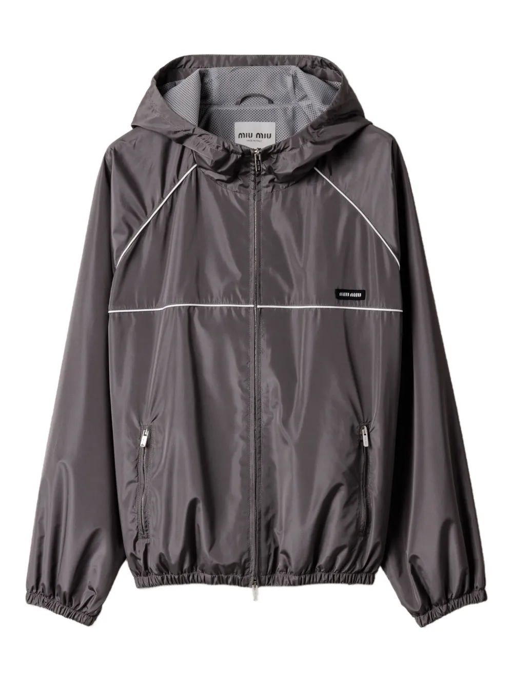 Miu Miu chamarra bomber con cierre | gris | Image 1