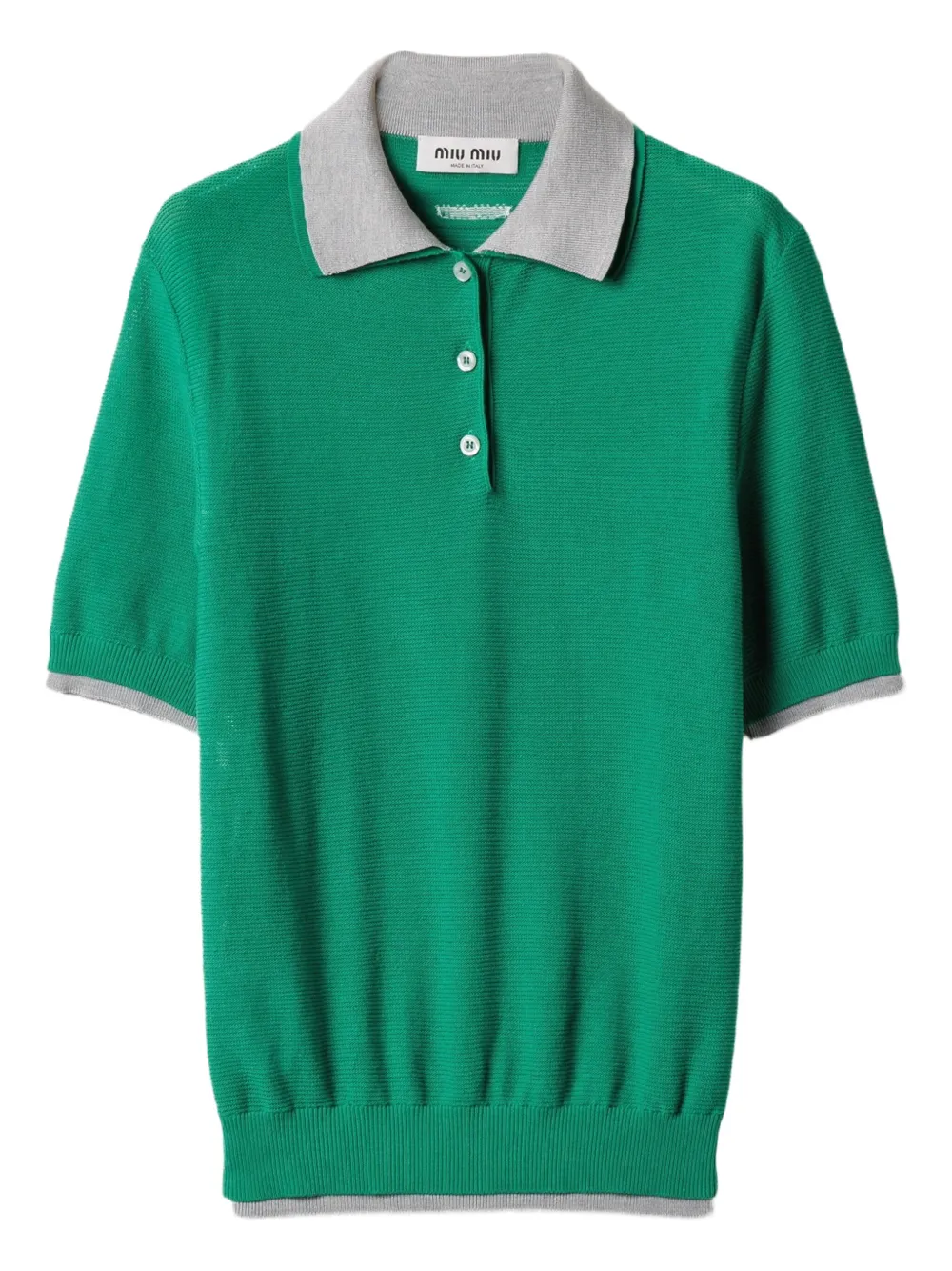 Miu Miu playera tipo polo | verde | Image 1