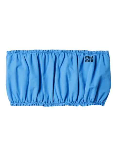 Miu Miu haut à logo imprimé
