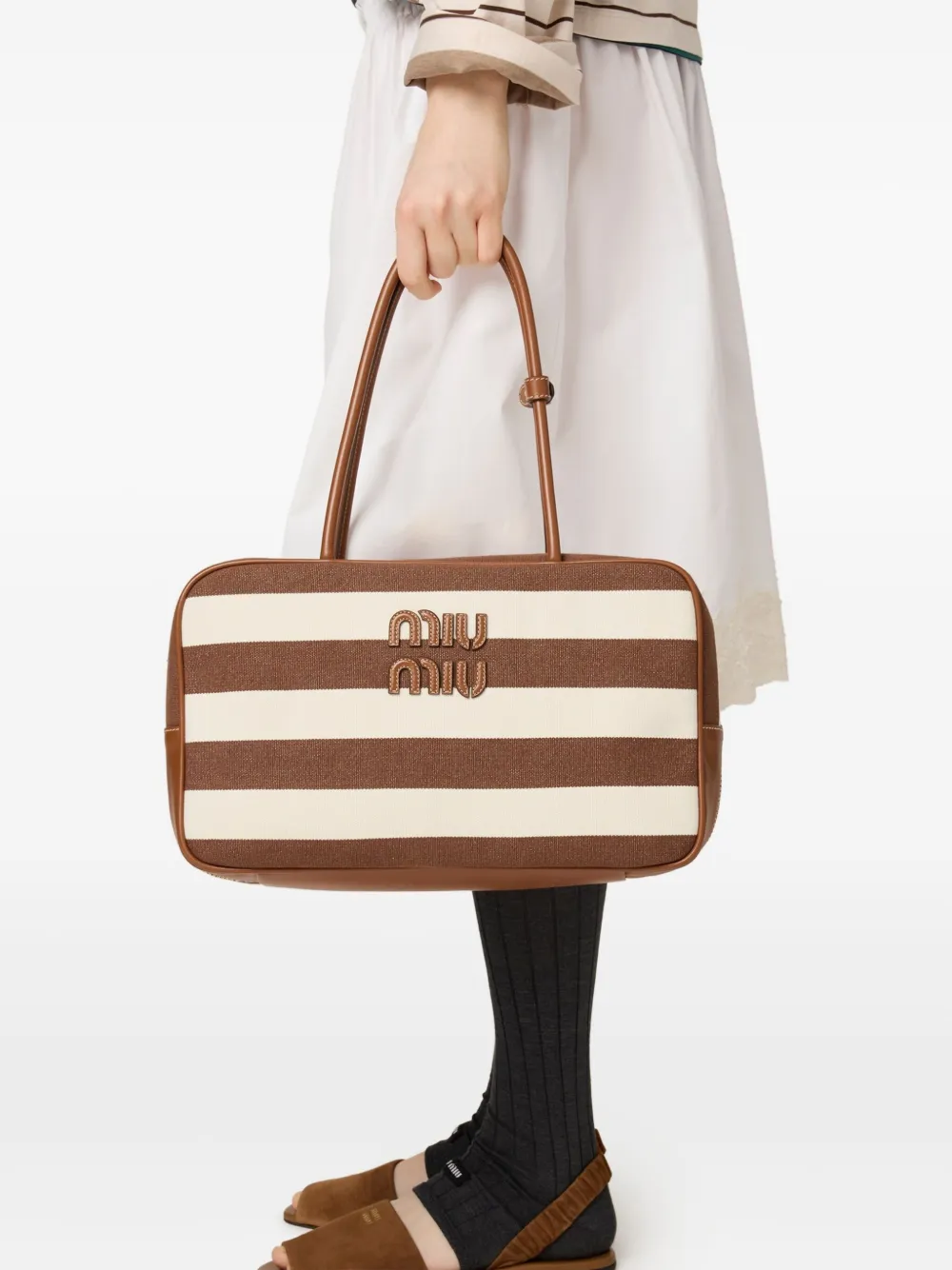 Miu Miu Beau shopper - Bruin