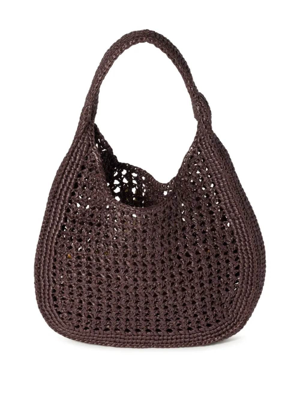 Miu Miu Geweven shopper - Bruin