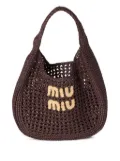 Miu Miu interwoven tote bag - Brown