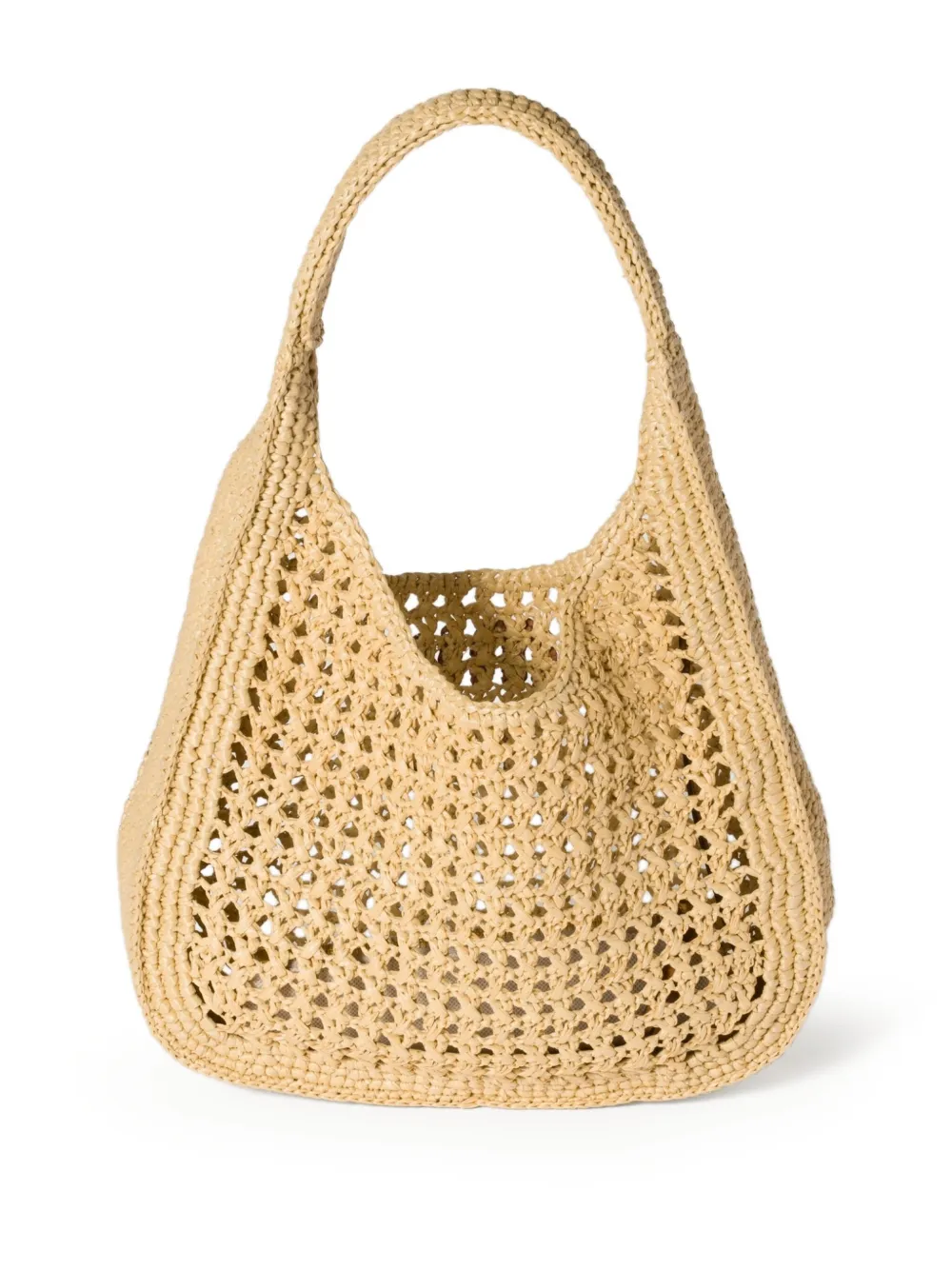 Miu Miu Geweven shopper - Beige