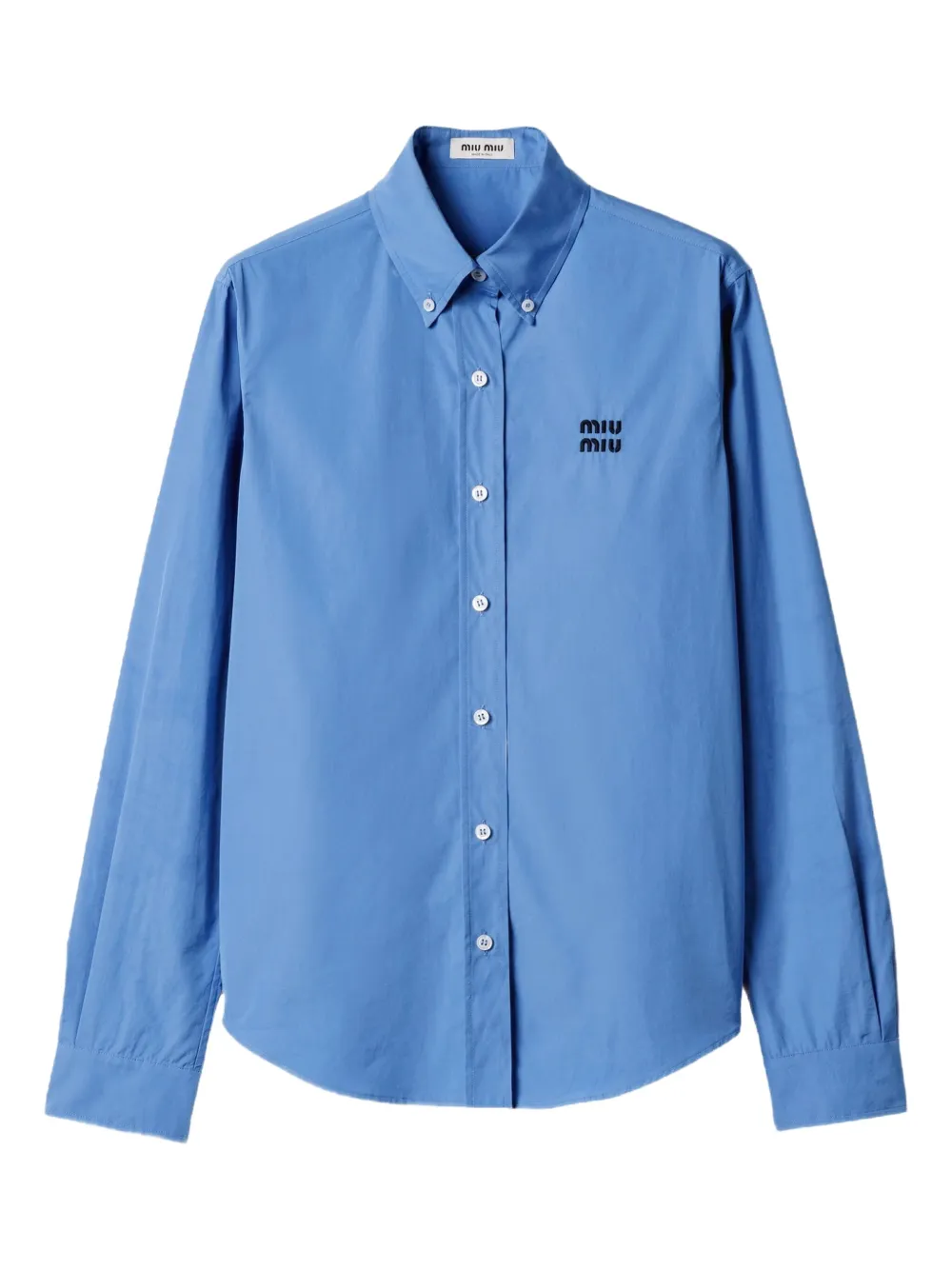 Miu Miu camisa con logo | azul | Image 1