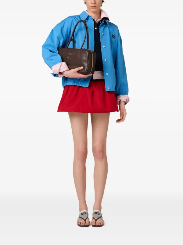 Miu Miu Poplin Shirt Jacket | Blue | FARFETCH