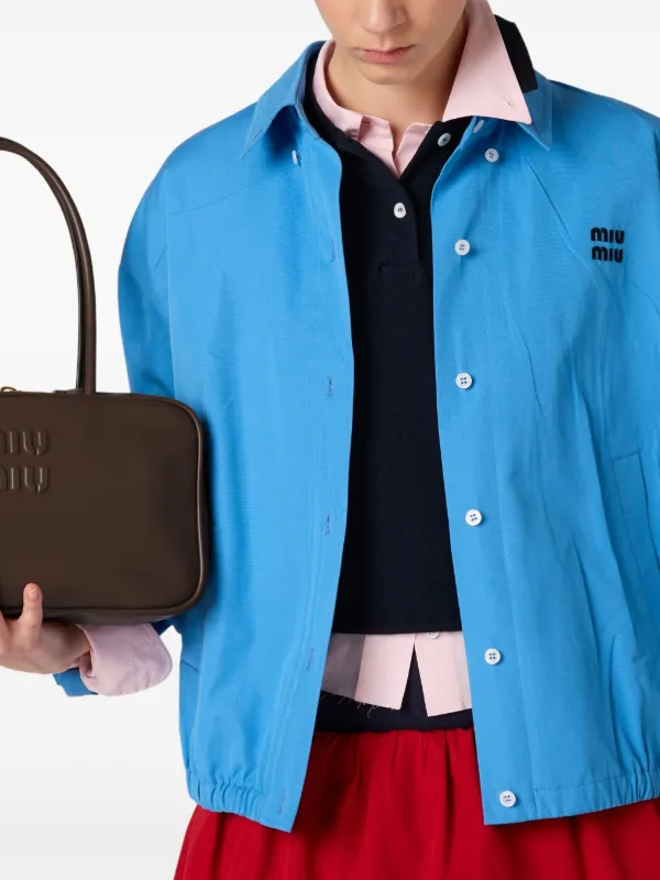 【関税&送料込】Miu Miu Jackets Blue Miu Miu Denim Jacket | Blue | FARFETCH