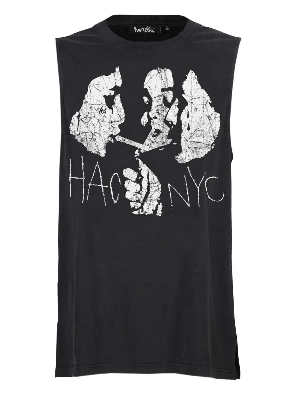 Haculla Tanktop met print Zwart