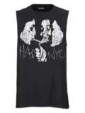 Haculla graphic-print sleeveless tank top - Black