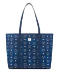 MCM Toni Visetos monogram canvas top-zip tote bag - Blue