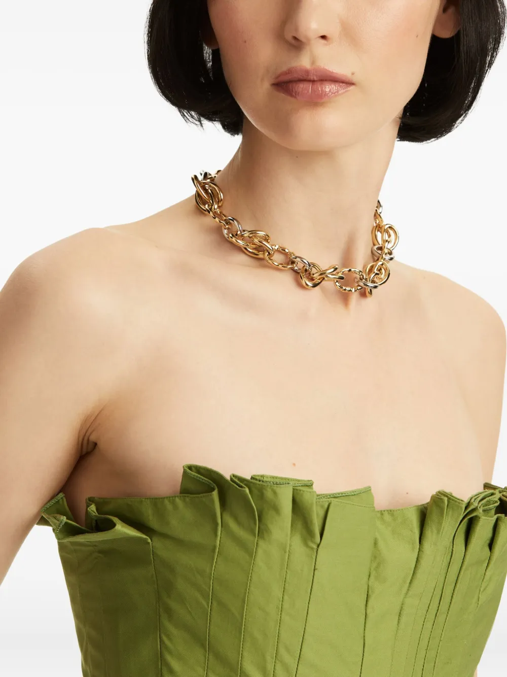 Oscar de la Renta Tweekleurige halsketting - Goud