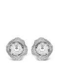 Oscar de la Renta crystal-embellished earrings - Silver