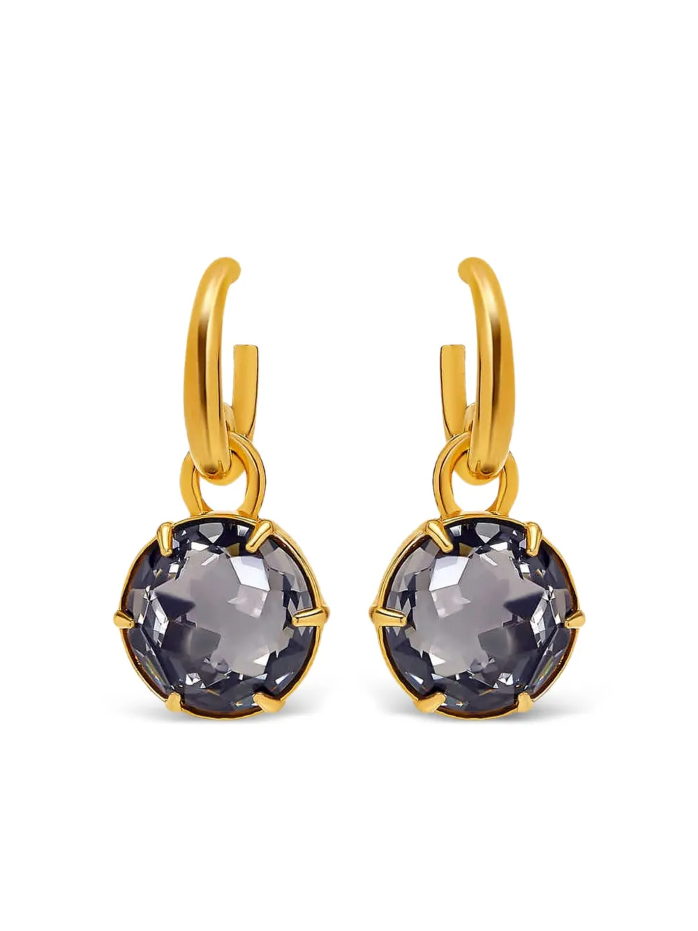Oscar de la Renta クリスタル ピアス - ゴールドトーン Oscar de la Renta クリスタル ピアス - ゴールドトーン