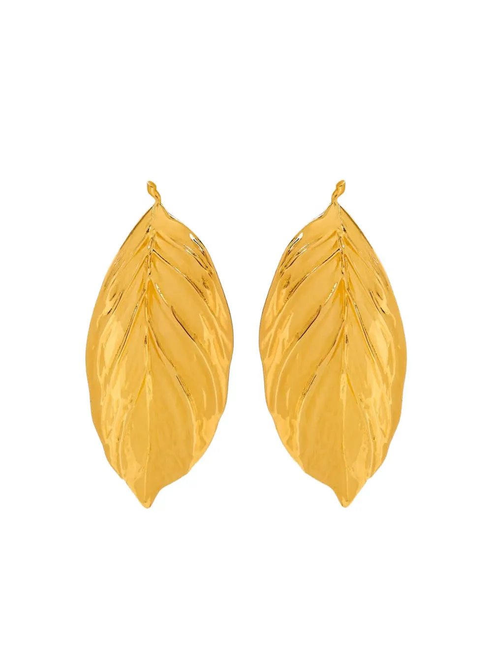 Oscar de la Renta Orecchini Leaf piccoli - Oro