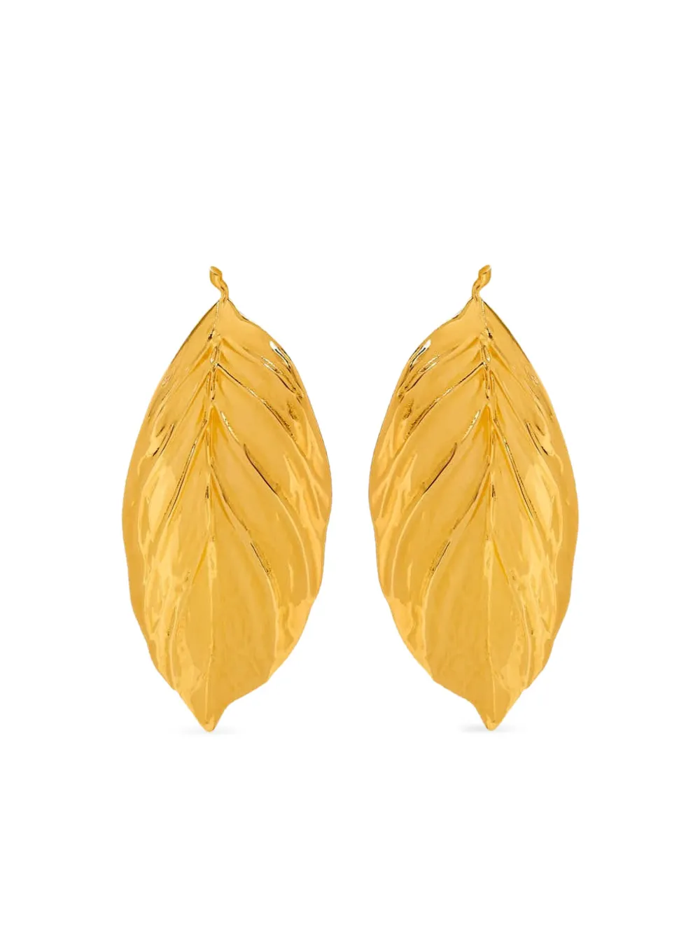Oscar de la Renta Leaf スモール ピアス - ゴールドトーン Oscar de la Renta Leaf スモール ピアス - ゴールドトーン