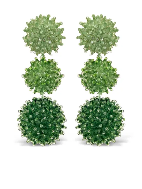 Oscar de la Renta bead-detailing earrings 