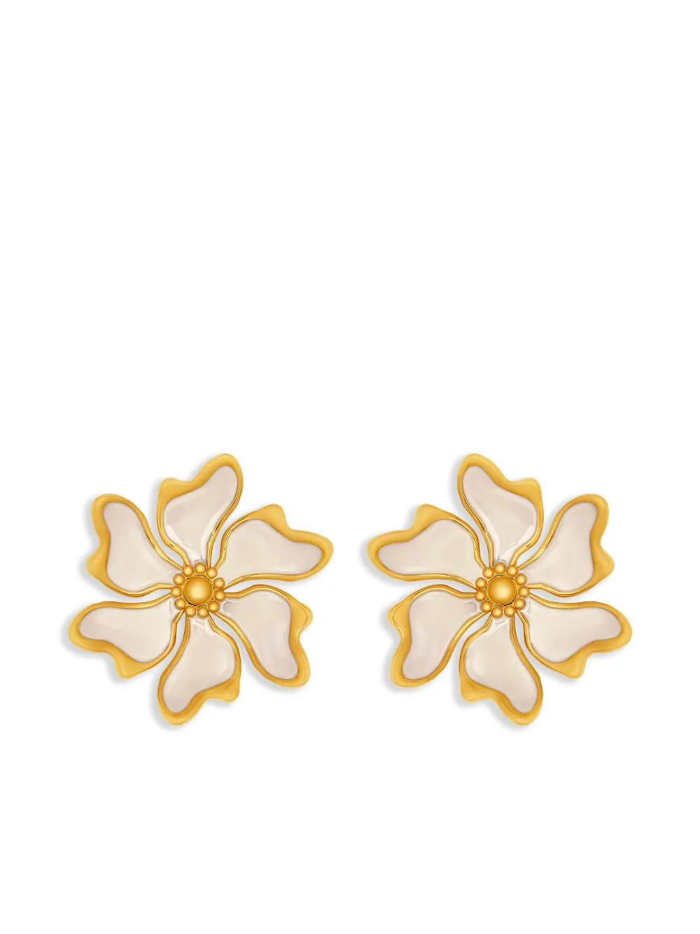 Oscar De La Renta Cherry Blossom Earrings